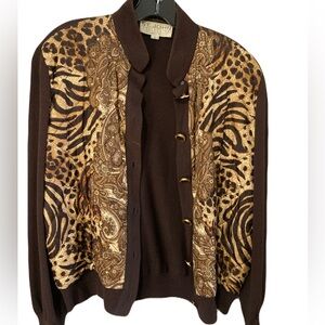St. John Collection Brown and Gold Jacket